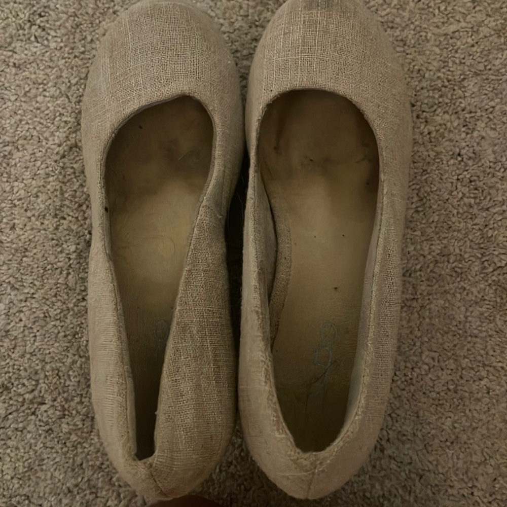 Worn a handful of times. Few scuff marks, but in good condition.